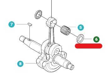 Arandela en el grupo Repuestos / Piezas de repuesto Sopladores de hojas / Piezas de repuesto Husqvarna 350BT con GPLSHOP (5028500-01)