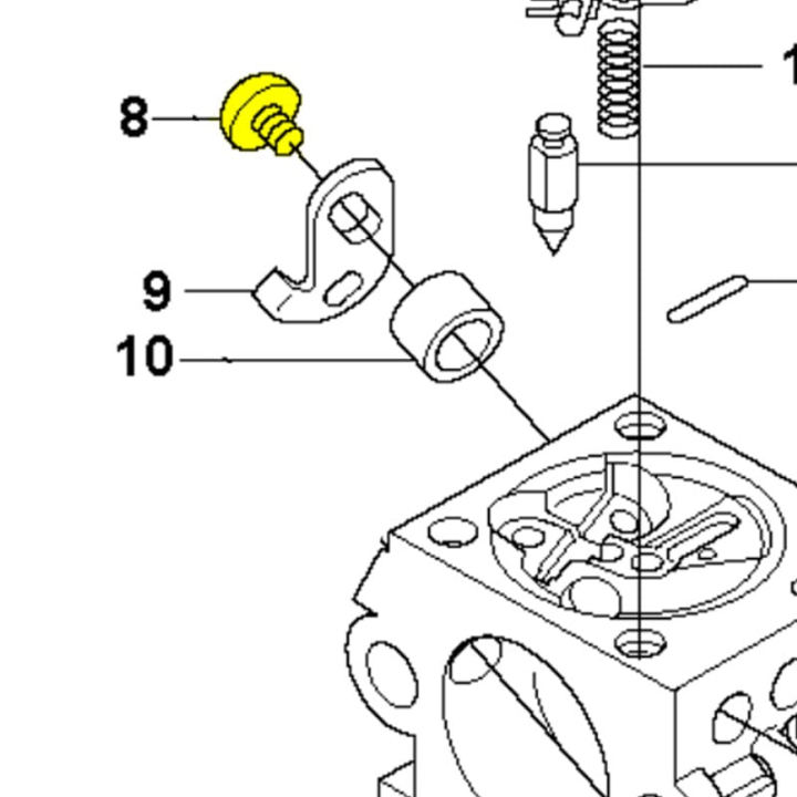 Control De Estrangulador De Tornillo 5034790-01 en el grupo Repuestos / Piezas de repuesto Cortasetos / Piezas de repuesto Husqvarna 323HD60 con GPLSHOP (5034790-01)