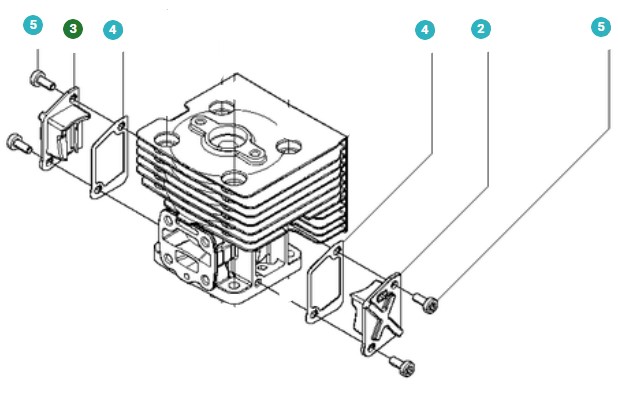 Alojamiento en el grupo Repuestos / Piezas de repuesto Sopladores de hojas / Piezas de repuesto Husqvarna 530BT con GPLSHOP (5041189-01)