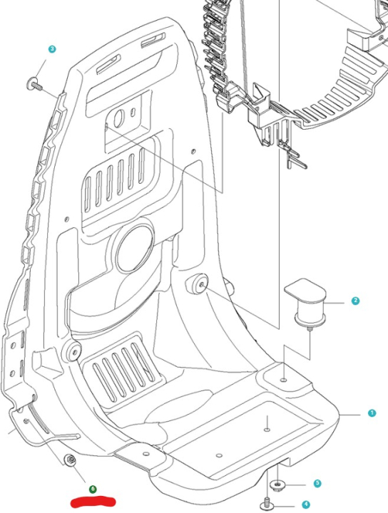 Tuerca en el grupo Repuestos / Piezas de repuesto Sopladores de hojas / Piezas de repuesto Husqvarna 580BTS con GPLSHOP (5051826-01)