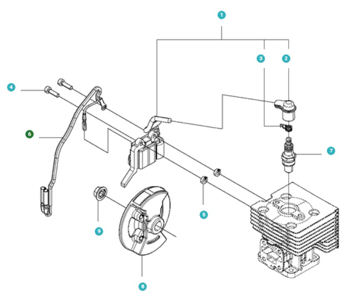 Arnés de cableado en el grupo Repuestos / Piezas de repuesto Sopladores de hojas / Piezas de repuesto Husqvarna 530BT con GPLSHOP (5113941-01)