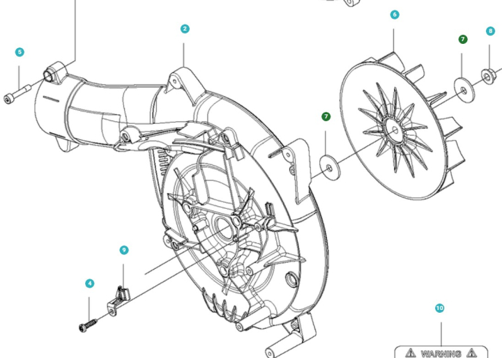 Arandela en el grupo Repuestos / Piezas de repuesto Sopladores de hojas / Piezas de repuesto Husqvarna 525BX con GPLSHOP (5157047-01)