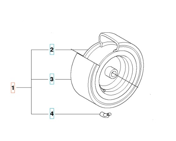 Rueda R111B, R111B5, R112C, R112C5, R112iC en el grupo Repuestos / Piezas de repuesto Rider / Piezas de repuesto Husqvarna Rider 112C5 con GPLSHOP (5255847-01)