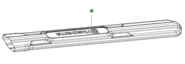 Protector de cuchilla en el grupo Repuestos / Piezas de repuesto Cortasetos / Piezas de repuesto Husqvarna 120iTK4-H con GPLSHOP (5293642-01)