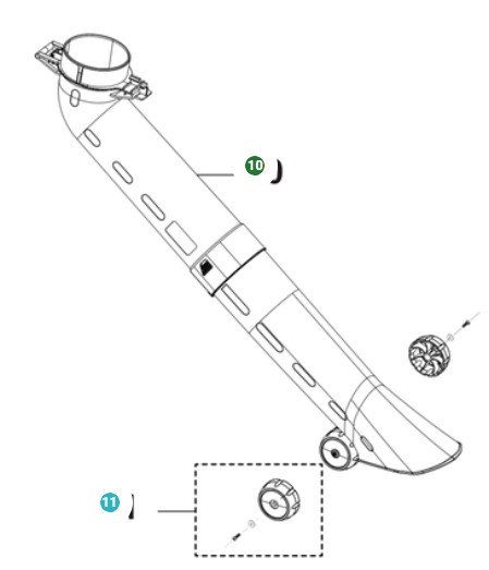 Conjunto de tubo en el grupo Repuestos / Piezas de repuesto Sopladores de hojas / Piezas de repuesto Husqvarna 120iBV con GPLSHOP (5311478-74)