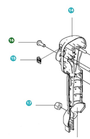 Grifo de eje en el grupo Repuestos / Piezas de repuesto Sopladores de hojas / Piezas de repuesto Husqvarna 580BTS con GPLSHOP (5371412-03)