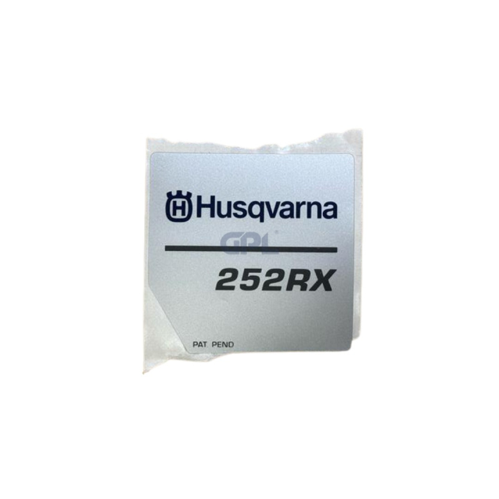 Calcomanía de arranque Husqvarna 252RX en el grupo Repuestos / Piezas de repuesto Desbrozadora / Piezas de repuesto Husqvarna 250RX con GPLSHOP (5373566-02)