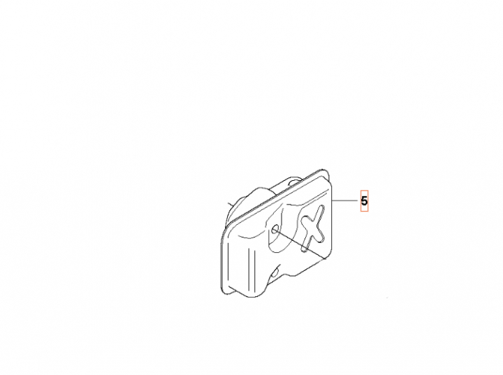 Silenciador en el grupo Repuestos / Piezas de repuesto Cortasetos / Piezas de repuesto Husqvarna 123HD60 con GPLSHOP (5443038-01)