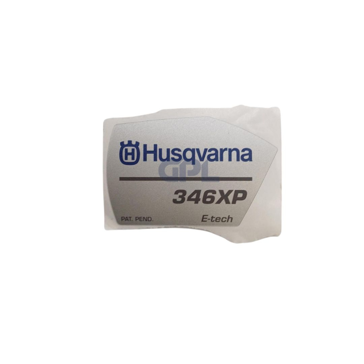 Calcomanía 5449736-02 en el grupo Repuestos / Piezas de repuesto Motosierras / Piezas de repuesto Husqvarna 346XP con GPLSHOP (5449736-02)