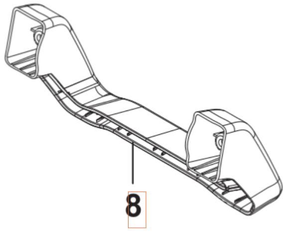 Pie de apoyo 5460904-01 en el grupo Repuestos / Piezas de repuesto Hidrolimpiadoras / Piezas de repuesto Husqvarna PW130 con GPLSHOP (5460904-01)