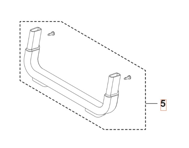 Soporte para pies 5460918-01 en el grupo Repuestos / Piezas de repuesto Hidrolimpiadoras / Piezas de repuesto Husqvarna PW240 con GPLSHOP (5460918-01)