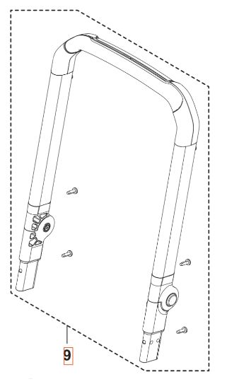 Mango plegable 5460922-01 en el grupo Repuestos / Piezas de repuesto Hidrolimpiadoras / Piezas de repuesto Husqvarna PW240 con GPLSHOP (5460922-01)