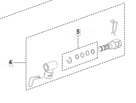 Sistema adaptador 5460929-01 en el grupo Repuestos / Piezas de repuesto Hidrolimpiadoras / Piezas de repuesto Husqvarna PW240 con GPLSHOP (5460929-01)