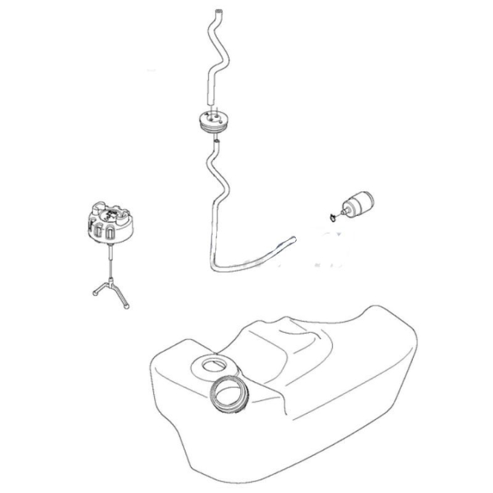 Tanque de combustible en el grupo Repuestos / Piezas de repuesto Sopladores de hojas / Piezas de repuesto Husqvarna 580BTS con GPLSHOP (5791408-01)