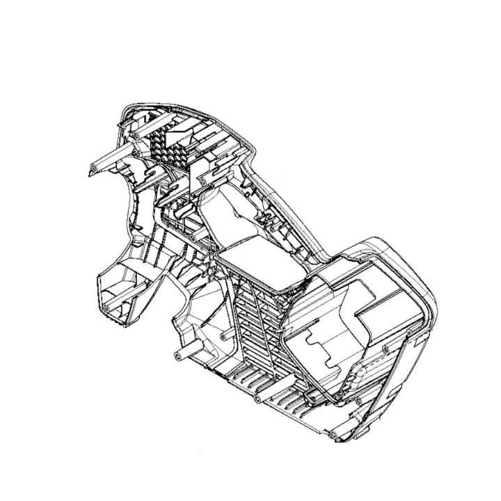 Cubierta derecha en el grupo Repuestos / Piezas de repuesto Sopladores de hojas / Piezas de repuesto Husqvarna 525iB Mark II con GPLSHOP (5841573-02)