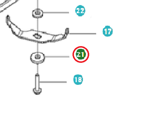 Distancia en el grupo Repuestos / Piezas de repuesto Jonsered Rider / Piezas de repuesto Jonsered FR 2213 MA con GPLSHOP (5863202-01)