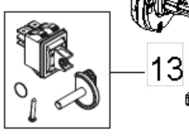 Interruptor De Encendido/Apagado K2-12-211 5926176-65 en el grupo Repuestos / Piezas de repuesto Hidrolimpiadoras / Piezas de repuesto Husqvarna PW490 con GPLSHOP (5926176-65)