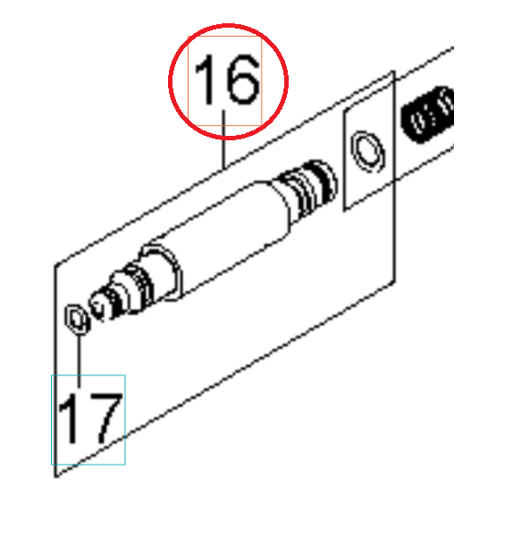 Inserto De Salida De Acoplamiento Rápido 5926176-75 en el grupo Repuestos / Piezas de repuesto Hidrolimpiadoras / Piezas de repuesto Husqvarna PW345C con GPLSHOP (5926176-75)