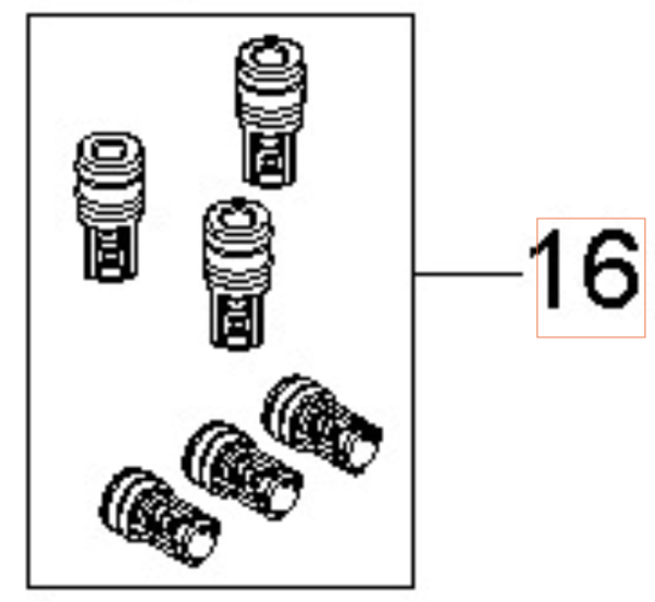 Selección De Válvula De Aspiración Y Presión 5926176-99 en el grupo Repuestos / Piezas de repuesto Hidrolimpiadoras / Piezas de repuesto Husqvarna PW235R con GPLSHOP (5926176-99)