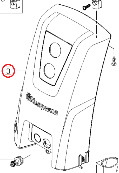 Portada 5936608-01 en el grupo Repuestos / Piezas de repuesto Hidrolimpiadoras / Piezas de repuesto Husqvarna PW460 con GPLSHOP (5936608-01)