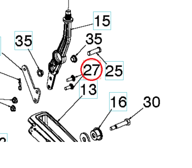 Tornillo 5962384-01 en el grupo Repuestos / Piezas de repuesto Tractores con GPLSHOP (5962384-01)