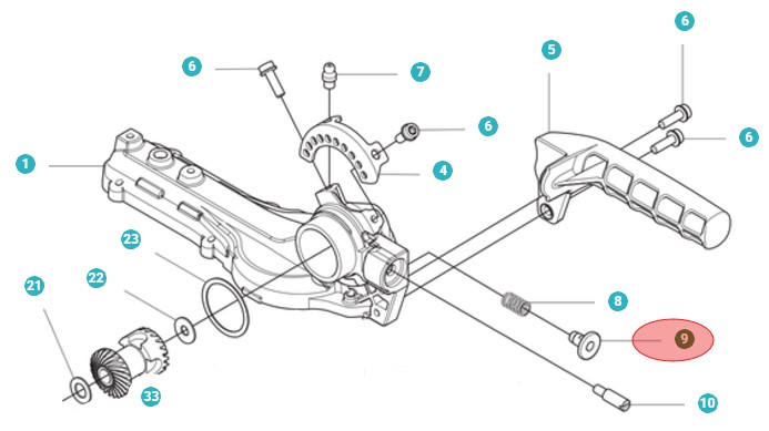 Detener en el grupo Repuestos / Piezas de repuesto Cortasetos / Piezas de repuesto Husqvarna 525HE4 con GPLSHOP (5963160-01)