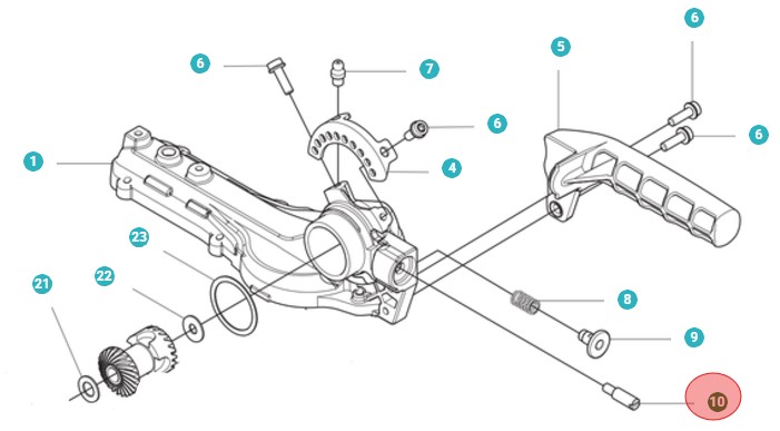 Alfiler en el grupo Repuestos / Piezas de repuesto Cortasetos / Piezas de repuesto Husqvarna 525HE4 con GPLSHOP (5963161-01)