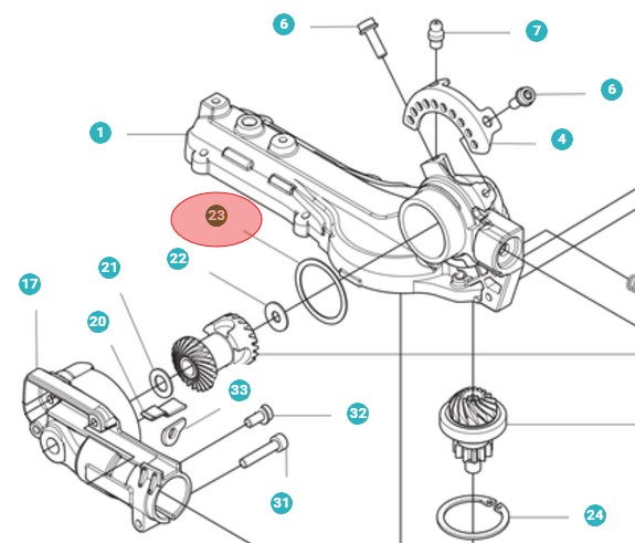 Anillo espaciador 37,5 x 31 en el grupo Repuestos / Piezas de repuesto Cortasetos / Piezas de repuesto Husqvarna 525HE4 con GPLSHOP (5987048-01)