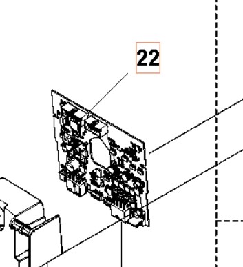Placa de circuito Estación de carga Automower 550EPOS en el grupo Repuestos Robots Cortacésped / Piezas de repuesto Husqvarna Automower® 550 / Automower 550 - 2023 con GPLSHOP (5999475-04)